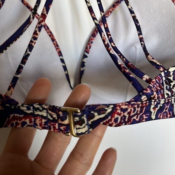 ATHLETA Aqualuxe Print Molded Bikini Size Small - Picture 9 of 10